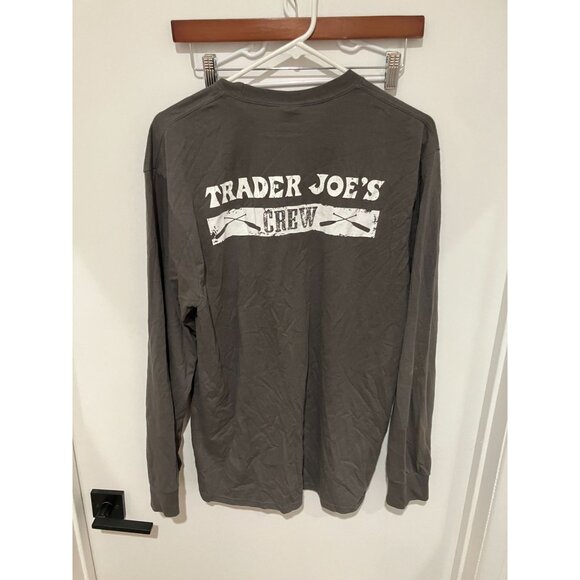 Trader Joe's Men's Long Sleeve Crew T-Shirt, Gray, Size Large - Picture 3 of 4